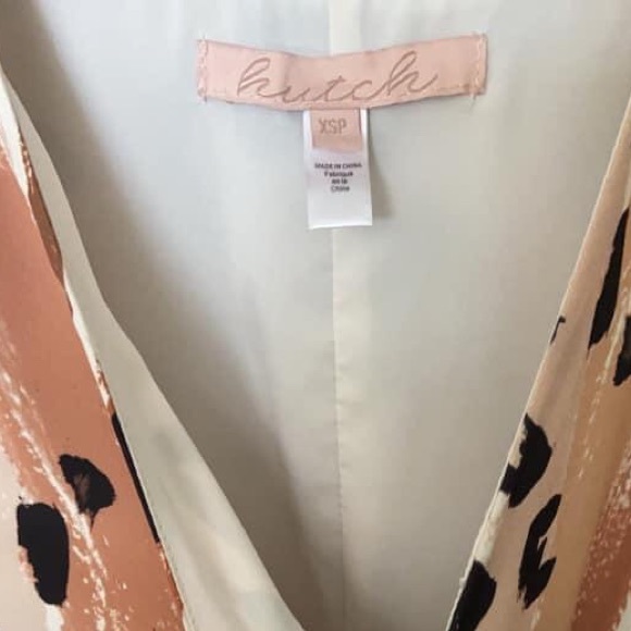 SOLD Anthropologie Hutch Blaise Leopard Wrap Dress XSP - Picture 6 of 7